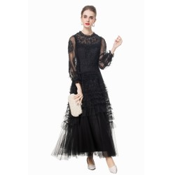 New 2055 Elegant embroidered dress 250509