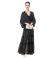 High-end fairy print long dress 250505