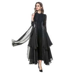 Lace elegant fairy style early spring dress 250604