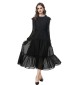 Solid color long-sleeved office lady dress 250707