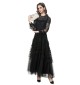 2025 Luxury Embroidered Round-neck Retro Mesh Tulle Dress Dress 250705