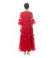 Princess-style long evening dress with a large tulle skirt 250203